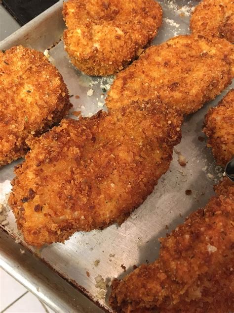 Dip chicken in butter mixture, then roll in crumbs. Super Easy Breaded Chicken - Chef Daddy