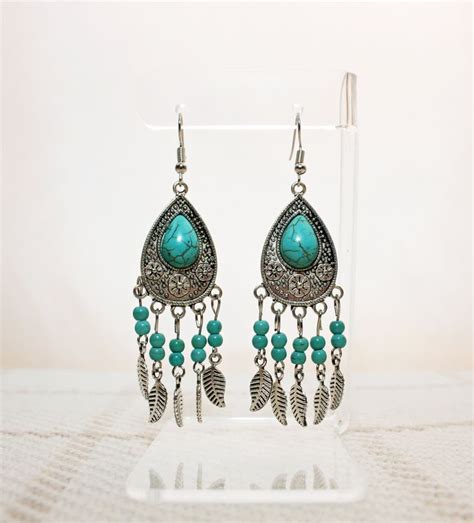 Dangle Earrings Boho Gemstone Earrings Earrings Handmade Jewelry