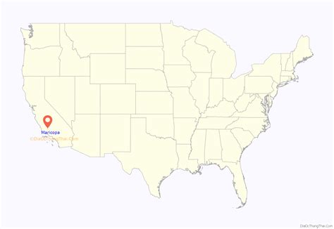 Map Of Maricopa City California