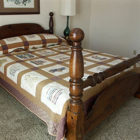Queen Size Pine Cannonball Bed Ebth