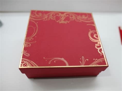 Red Silk Wedding Invitation Box At Rs 600pconwards रेशम का इनविटेशन बॉक्स In New Delhi Id
