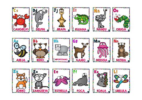 ABECEDARIO DE ANIMALES EN TARJETAS PARA PLASTIFICAR TAMAÑO 3_Página_1