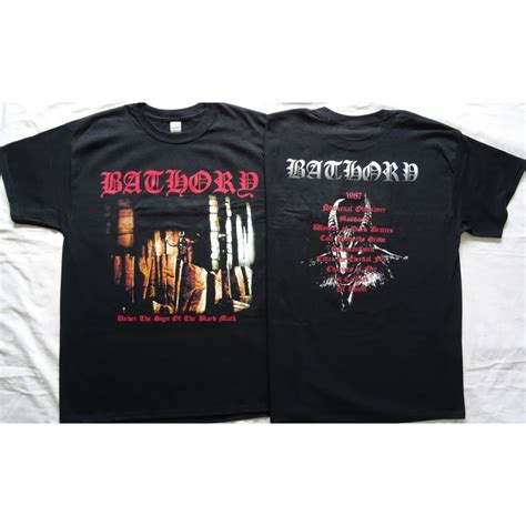 Bathory Under The Sign Of The Black Mark Official Tshirt Quorthon Seth