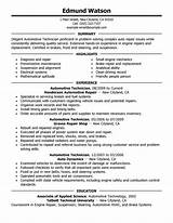 Images of Automotive Service Resume