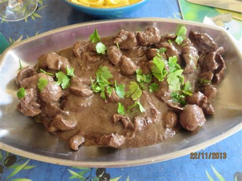 Rognons de boeuf au vin rouge la recette