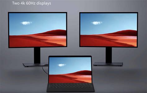 Can Surface Pro X Power Dual 4k External Displays Windows Central