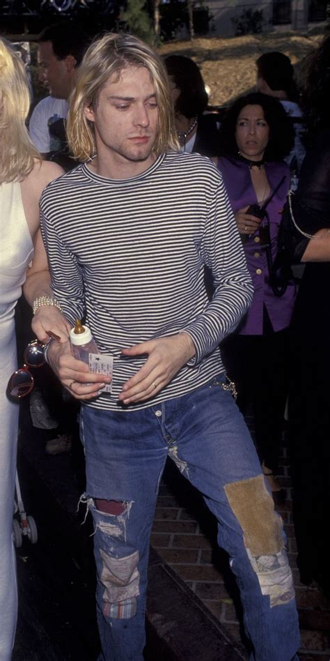 Best Denim Moments In Fashion Vogue Kurt Cobain Style Grunge