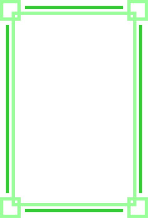 Green Border Clip Art Cliparts