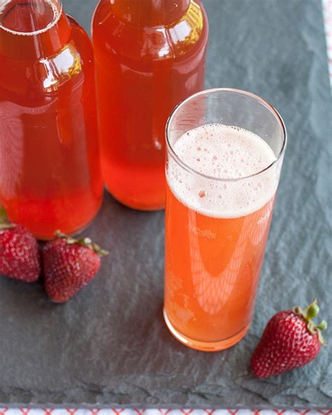 Emma E Christensen Summer Homebrew Recipe Strawberry Kombucha