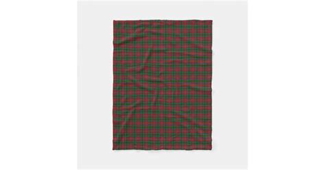 Scottish Clan Macculloch Mccullough Classic Tartan Fleece Blanket Zazzle