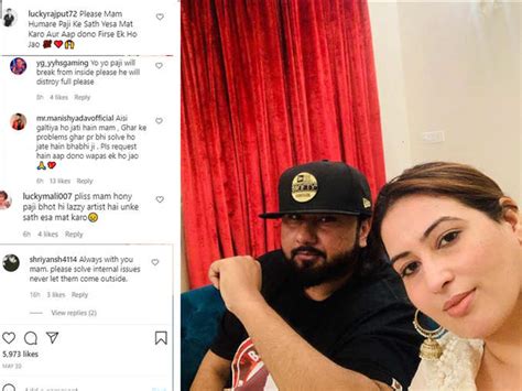 Honey Singh Wife Post