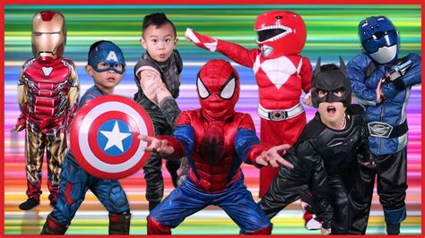 Kids Costume Runway Show Pretend Play Skits With Marvel Superheroes
