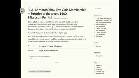 Search anything about wallpaper ideas in this website. Free Xbox Live Gold Membership Codes l New Website - YouTube