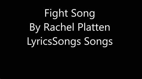 My Fight Song Lyrics Youtube