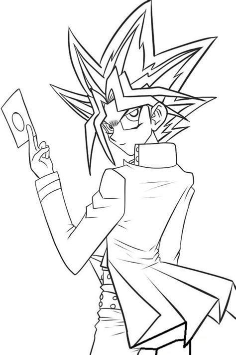 Chibi Yugi Muto Coloring Page Download Print Or Color Online For Free