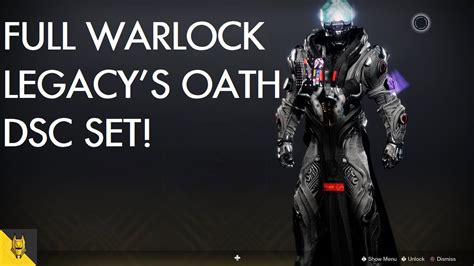 Destiny 2 Deep Stone Crypt Full Warlock Legacys Oath Raid Armour