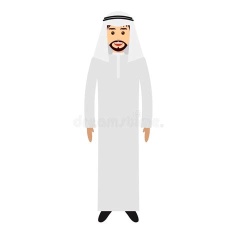 Arabic Man In National Costume Stock Vector Illustration Of East