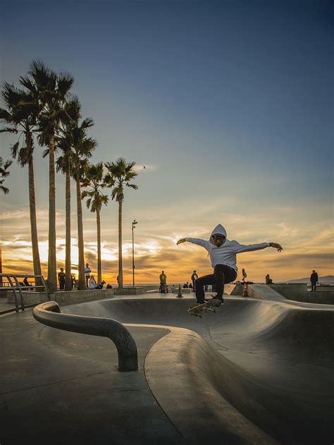 Hd Wallpaper Venice Beach United States Los Angeles Skateboard