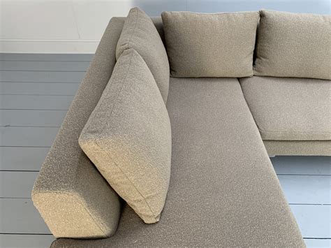 Rrp B B Italia Charles L Shape Sofa In Boucle Wool Lord