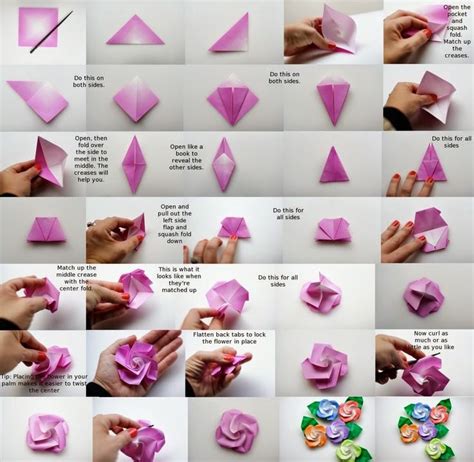 Kawasaki Rose Origami Instructions 3d Origami For Kids