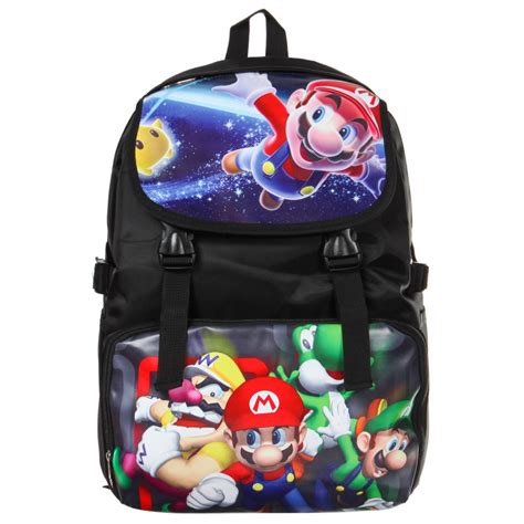 Buy Bonamanacartoon Super Mario Backpack Anime School Bag Backpack For