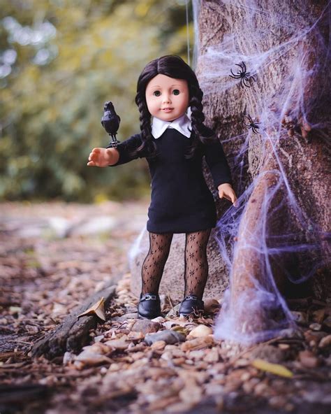 Mysterious And Spooky Wednesday Addams ⚰️ American Girl Halloween