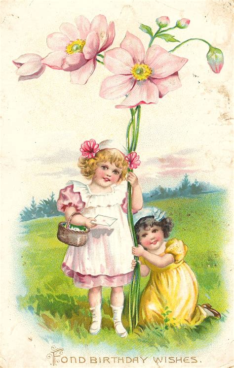 Antique Images Free Vintage Graphic Pink Flower Clip Art
