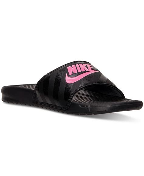 Nike Womens Benassi Jdi Swoosh Slide Sandals From Finish Line
