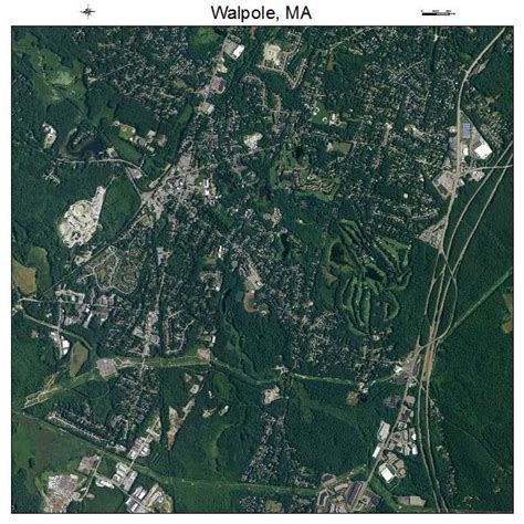 Aerial Photography Map Of Walpole Ma Massachusetts
