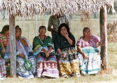 Florida Memory Seminole Women In Traditional Clothing At The Brighton