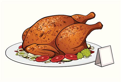 Royalty Free Roast Chicken Clip Art Vector Images And Illustrations Istock