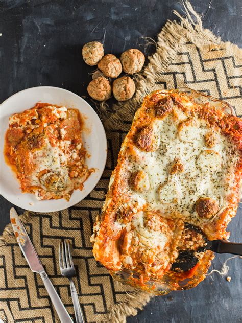Quick And Easy Meatball Lasagna Dad With A Pan