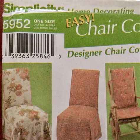 Simplicity 5952 Easy Chair Covers Craft Pattern Uncut Etsy