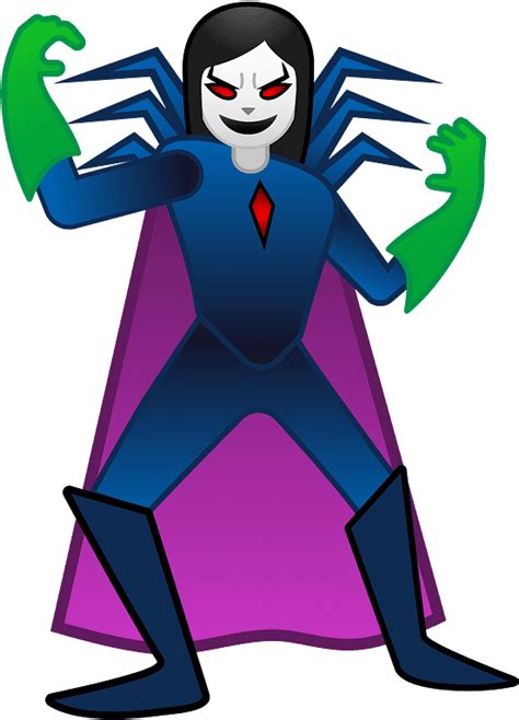 Woman Supervillain Emoji Clipart Man Supervillain Emoji Png