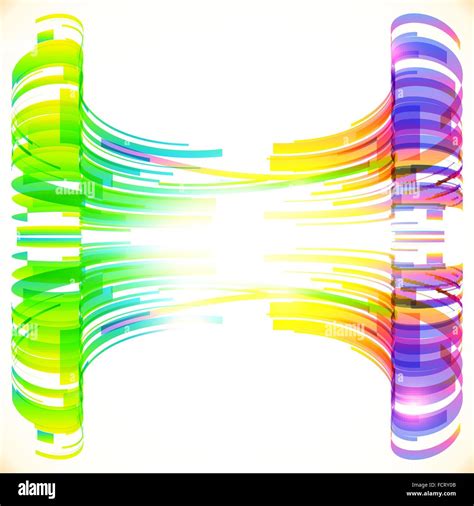 Rainbow Colors Abstract Lines Vector Background Stock Vector Image
