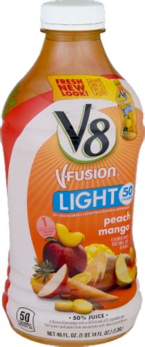 V8 V Fusion Light Peach Mango Juice 46 Fl Oz King Soopers