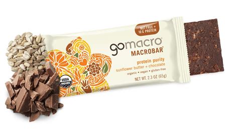 Chocolate And Sunflower Butter Protein Bars Gomacro