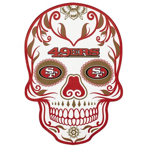 Sf san francisco 49ers svg banner mask cut file #1 clipart png vector. Applied Icon NFL San Francisco 49ers Outdoor Skull Graphic ...