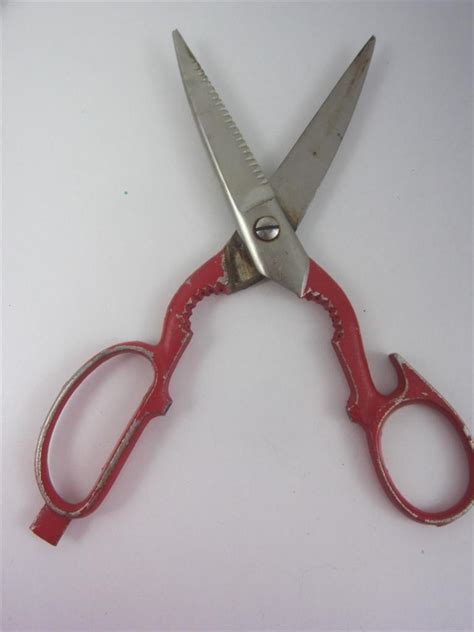 Vintage Pinking Shears Scissors Lot 3 Pc Japan Canary Pat Pend Del