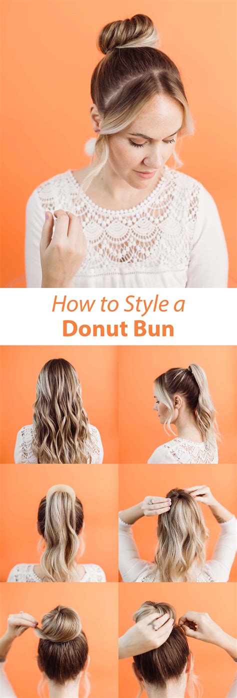 Learn how to make an easy sock bun fast! How to Style a Donut Bun - A Beautiful Mess | Donut bun ...