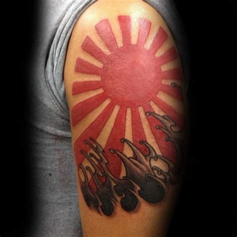 Rising Sun Tattoo Designs For Men Japanese Ink Ideas