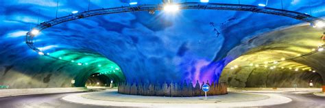 Tunnel Mit Unterwasser Kreisverkehr Auf Färöer Inseln Eröffnet