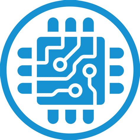 Download Cyber Security Technology Blue Icon Png Png Image With No