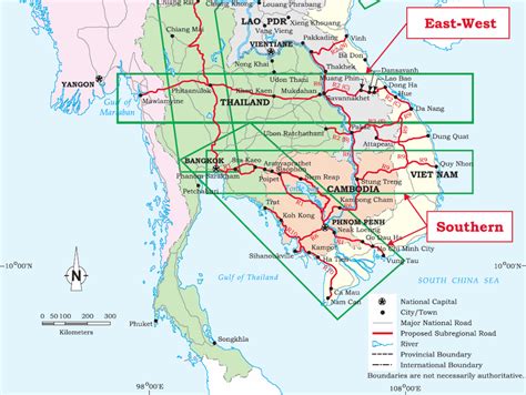 Greater Mekong Subregion Economic Corridors Source Adb 2002