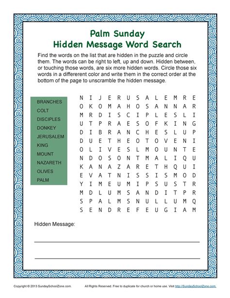 Printable Word Search Puzzles With Hidden Messages Word Search Printable