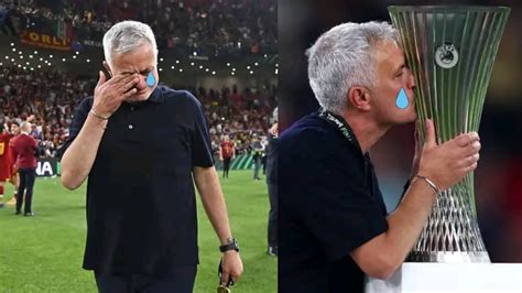 Jos Mourinho Breaks Down In Tears After Winning Europa Conference