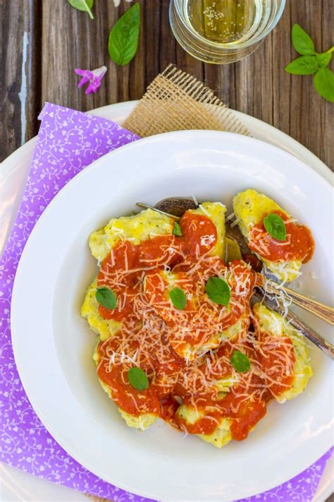 Basil And Sweet Corn Gnudi With Blistered Cherry Tomato Sauce 0915
