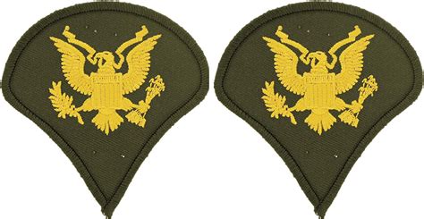 United States Army Rank E4 Specialist Patches Dress Green