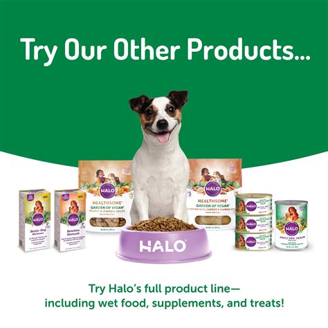 We pride ourselves on the quality of our pet nutrition products. Halo Vegan Dry Dog Food, Garden Of Vegan Recipe, 4-Pound ...