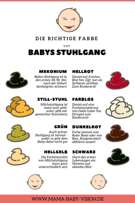 Die weißen würmer sind sehr gut im stuhl zu finden, auch wenn sie klein sind. 11 Farbnuancen von Baby-Stuhlgang, der sich in der Windel ...